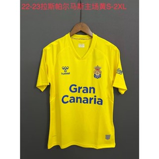 เสื้อกีฬาแขนสั้น ลายทีมชาติฟุตบอล Las Palmas Home Jersey 22-23 แห้งเร็ว ไซซ์ S-XXL AAA