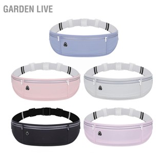 GARDEN LIVE Waist Bag Nylon Large Capacity Waterproof Elastic Lightweight Fanny Pack for Fitness Sports Exercise