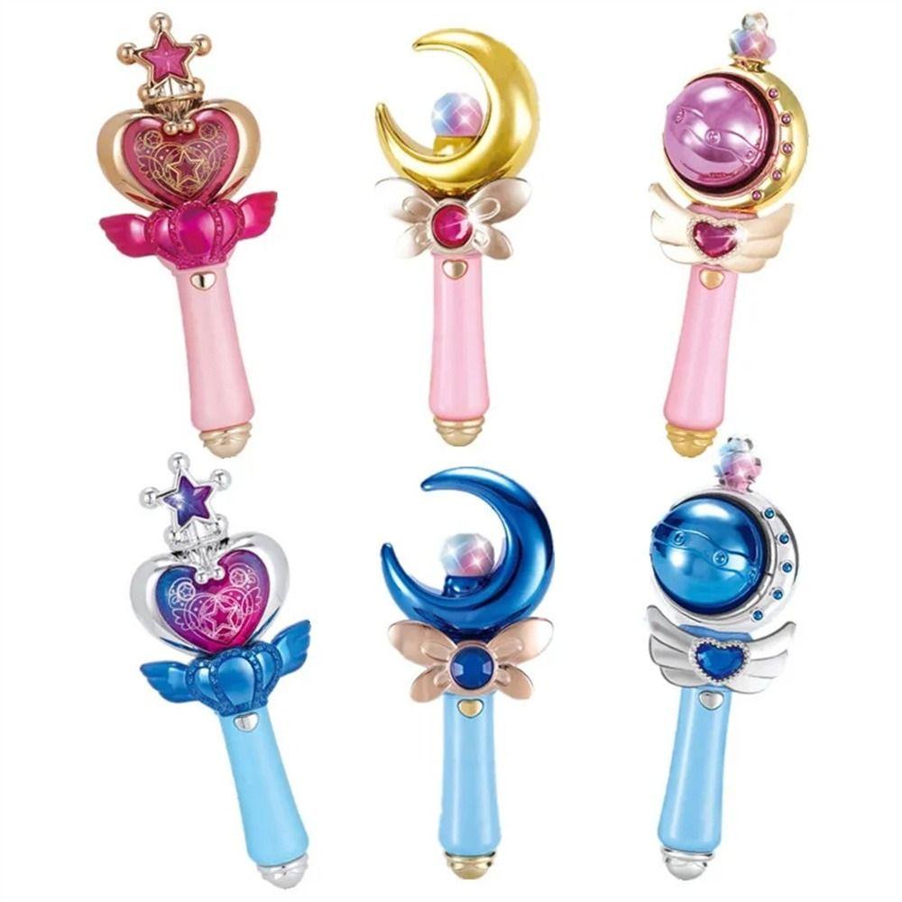 JUMBO Girl Magic Wand, ไฟ Led Princess Wand Moon Fairy Stick, เอฟเฟกต์เสียงสําหรับเด็กพร้อมแท่งไฟเพลง Shine Glow Stick ของขวัญเด็กผู้หญิง ราคา ถูกที่สุด ดีลบีเคเค แกลเลอรีภาพที่ 5