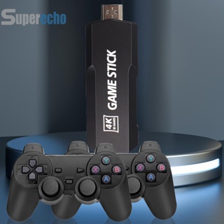 [superecho.th] เกมคอนโซลวิดีโอเกมไร้สาย 2.4G 4K 58000+ เกม 64 128GB ของขวัญคริสต์มาส สําหรับเด็กผู้ชาย PS1/GBA