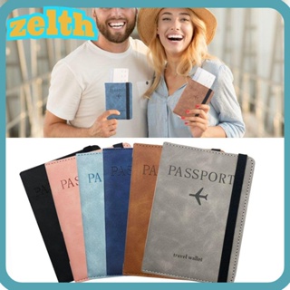 Zelth กระเป๋าใส่หนังสือเดินทาง แบบหนัง บางพิเศษ กันน้ํา แบบพกพา