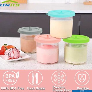 Uniis ถ้วยใส่ไอศกรีม และไอศกรีม ปลอด BPA กันรั่วซึม พร้อมฝาปิด สําหรับห้องครัว