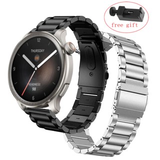 สายนาฬิกาข้อมือ โลหะสเตนเลส อุปกรณ์เสริม สําหรับ Amazfit Balance smart watch