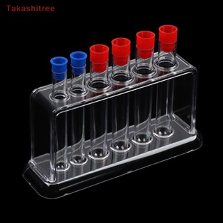 (Takashitree) ชั้นวางหลอดทดลอง แบบใส 6 หลุม สําหรับห้องปฏิบัติการ