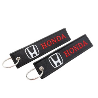 พวงกุญแจโลโก้รถยนต์ HONDA - อุปกรณ์เสริมสไตล์ JDM สําหรับกุญแจ บัตรประจําตัว และป้าย - เหมาะกับรุ่นยอดนิยม: Civic, Accord, CR-V - เหมาะสําหรับรถยนต์ SUV