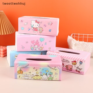 กล่องกระดาษทิชชู่ ลายการ์ตูน Hello Kitty แบบสร้างสรรค์ สําหรับตกแต่งห้องนอน ห้องนั่งเล่น ห้องรับประทานอาหาร