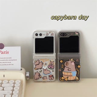 Wiseman เคสโทรศัพท์มือถือ กันกระแทก สําหรับ Samsung Z Flip5 Z Flip4 3