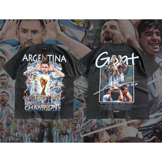 ขายร้อน  ใหม่ (จัดส่งทุกวัน)เสื้อ Argentina Champions World Cup 2022 🇦🇷🏆 Bootleg  เสื้อยืดแฟชั่น