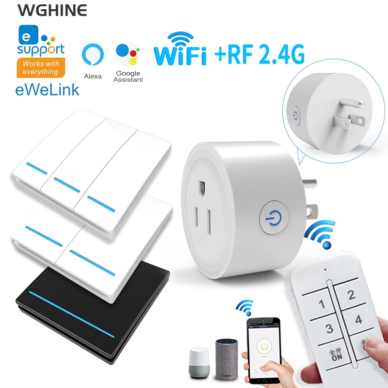 Ewelink WiFi socket ซ็อกเก็ตอัจฉริยะ สวิตช์อัจฉริยะ ไร้สาย รองรับ eWeLink APP ควบคุม Alexa Google ควบคุมด้วยเสียงในบ้าน