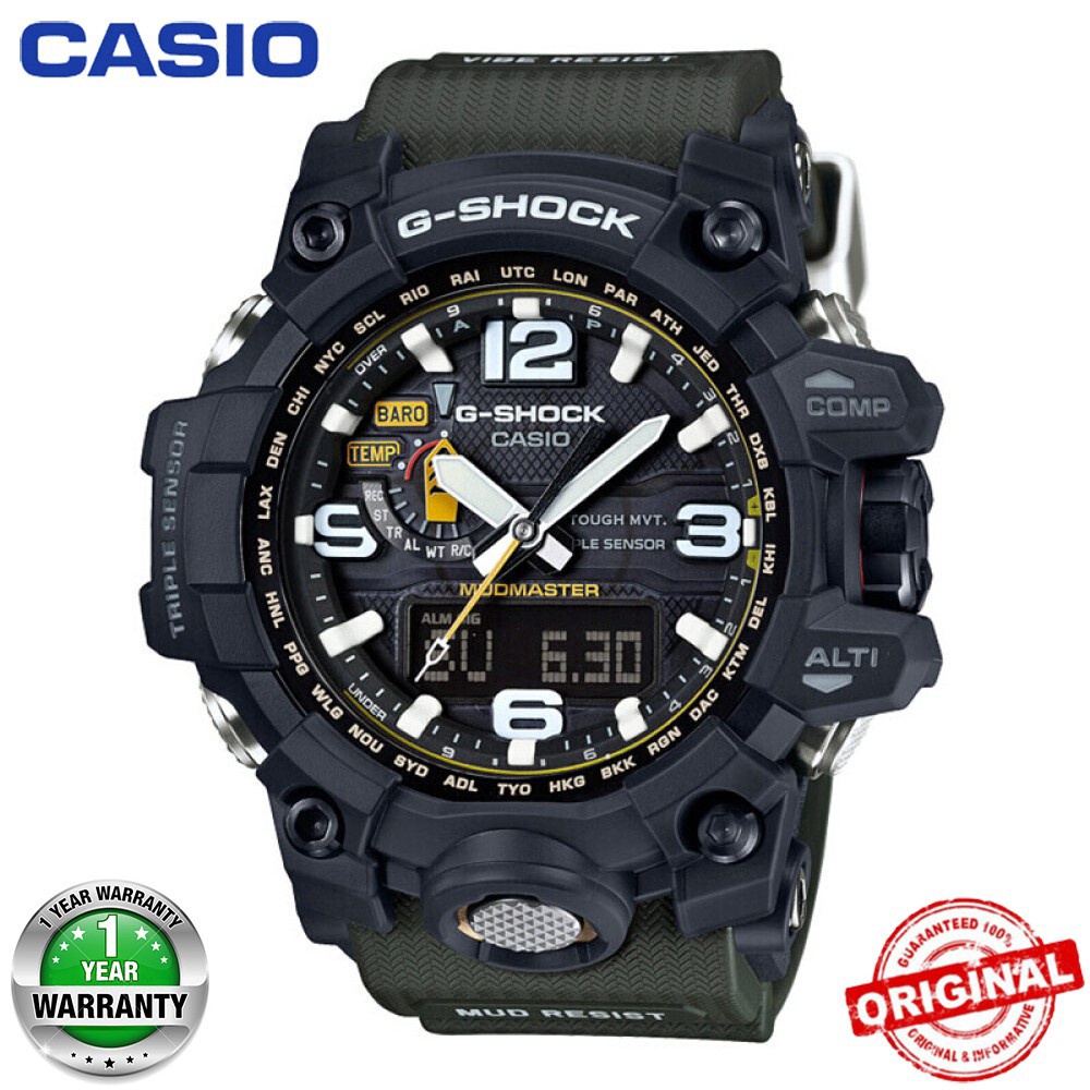 ของแท้ นาฬิกาข้อมือ Casio G-Shock GWG-1000 MUDMASTER สําหรับผู้ชาย