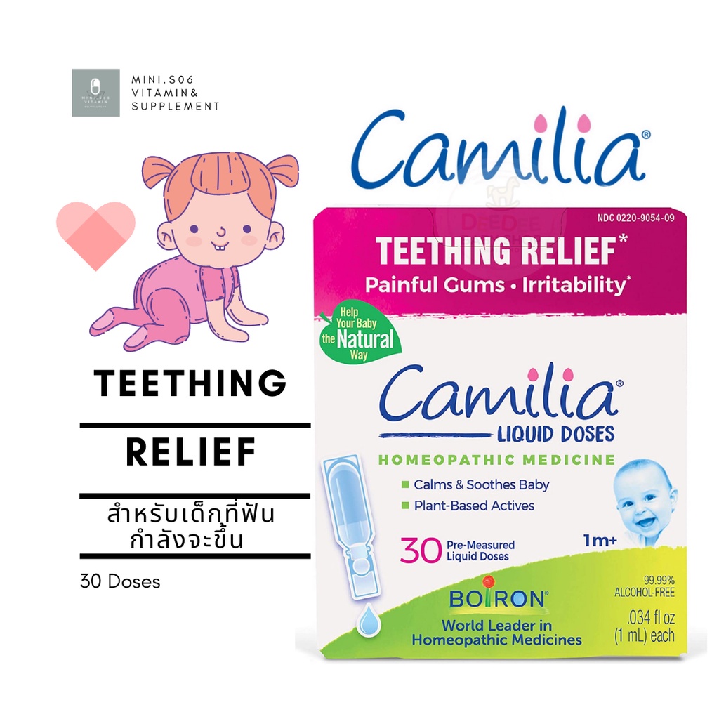 Boiron, Camilia, Teething x 30 โดส (Single Liquid Doses)