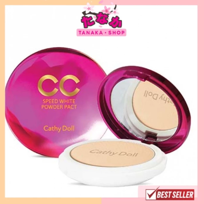 🔥100% ช้อปแบรนด์แท้/ไลฟ์ทุกวัน🔥 Cathy Doll Speed White CC Powder Pact เคที่ ดอลล์ แป้ง CC (ตลับใหญ่/ตัวจริง)