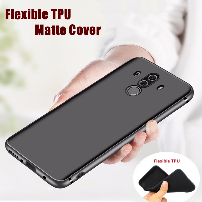 สําหรับ Huawei Mate 10 Pro BLA-L09 L29 A09 ความรู้สึกผิว สลิมฟิต ยืดหยุ่น นิ่ม ซิลิโคนเหลว เคลือบด้าน เคสป้องกันรอยขีดข่วน ป้องกันลายนิ้วมือ เคสโทรศัพท์