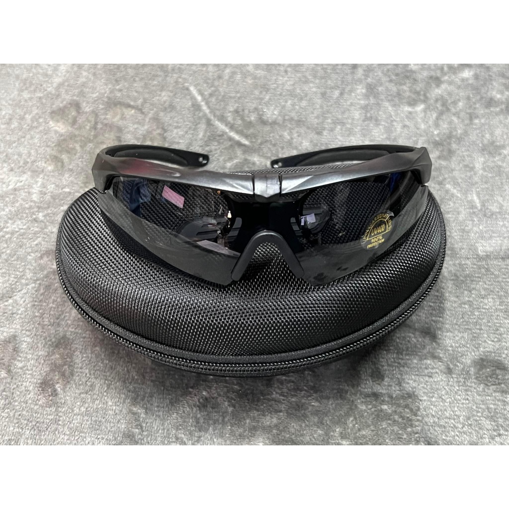 แว่นตา ess crossbow UV400 แว่นตายุทธวิธีแว่นตากีฬา สีดำ มาพร้อมกรอบตัดแว่นสายตา