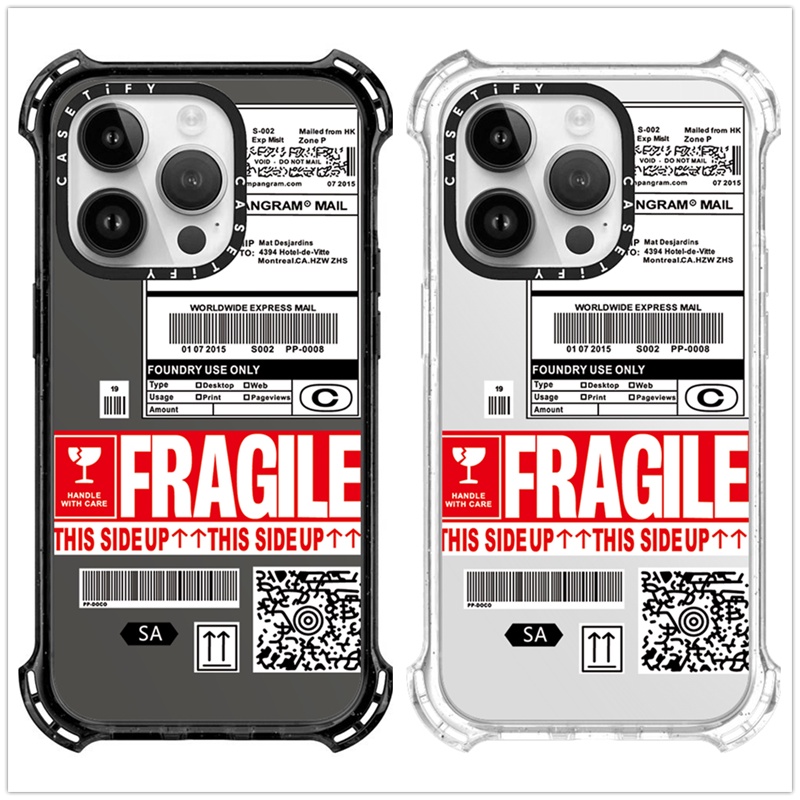 ขายดี เคสโทรศัพท์มือถือ ซิลิโคน TPU ใส กันกระแทก ป้องกันเต็มมุม ลายแบรนด์ DHL พร้อมกล่อง สําหรับ iPhone 15 11 12 13 14 Pro Max