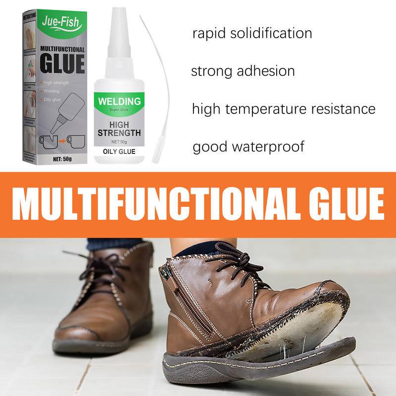 Jue-fish Super Glue สําหรับรองเท้า/เซรามิค/ยาง/แก้ว/พลาสติก/ไม้/อะคริลิค/กาว Sole Diy กาวอเนกประสงค์กันน้ํา