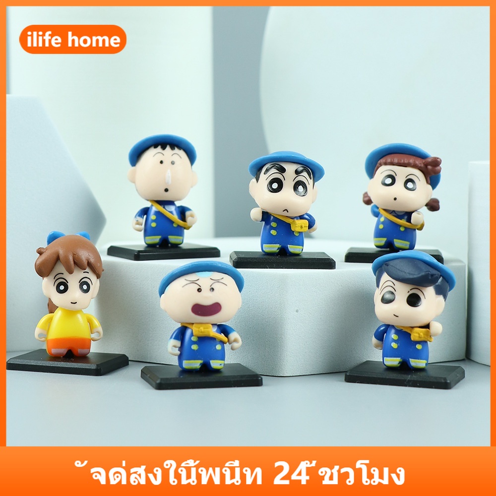 💥 จัดส่งจากประเทศไทย 💥ฟิกเกอร์ อนิเมะวันพีช SLAM DUNK 5 ชิ้น/เซต สําหรับตกแต่งบ้าน และรถยนต์ ชินจัง โมเดล
