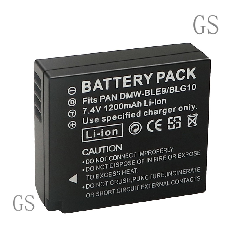 GS Suitable for Panasonic DMW-BLE9/Blg10e Camera Battery Lithium Battery GX7 Gx9 Gx85