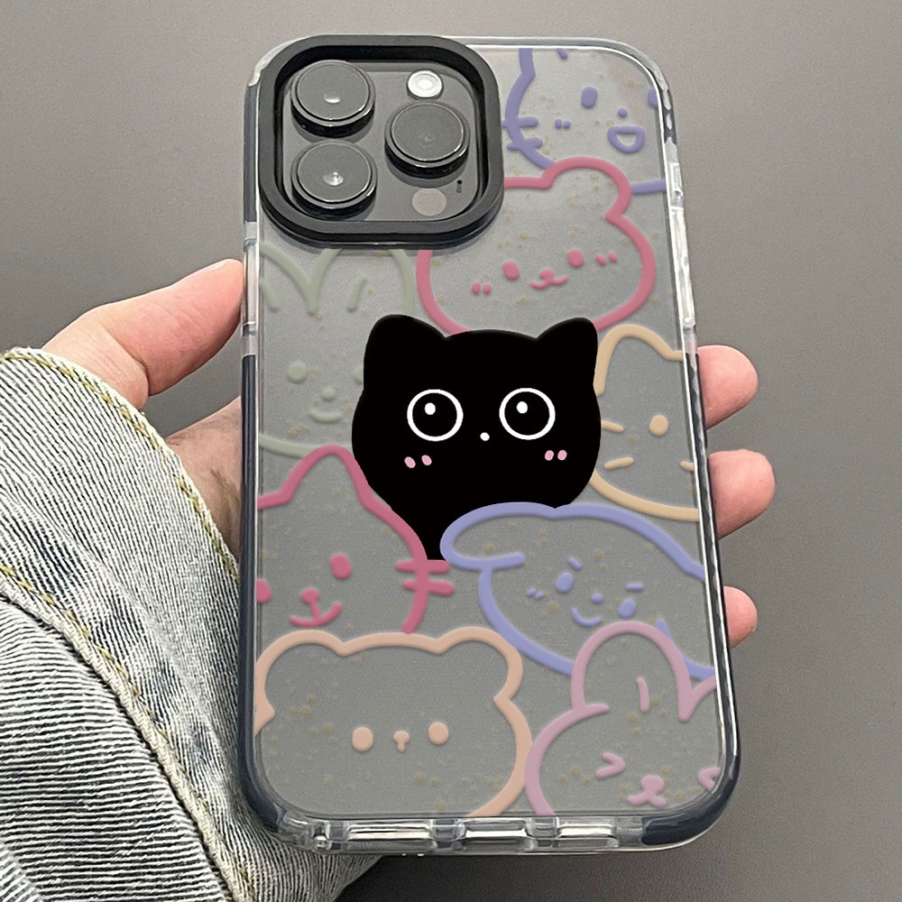 เคสป้องกันโทรศัพท์มือถือ แบบนิ่ม ลายการ์ตูนคิตตี้ กันกระแทก สําหรับ iPhone 15Pro Max 15Pro 15 14 Pro Max 14 plus 13 Pro Max 13 13pro 11 Pro Max 11 12Pro X XR Xs Max