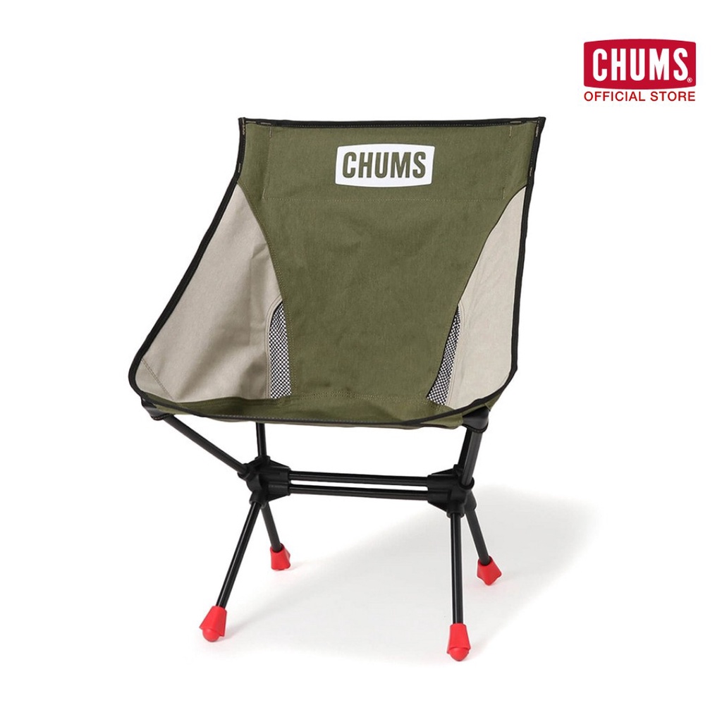 CHUMS Compact Chair Booby Foot Low / เก้าอี้สนามแคมป์ปิ้ง เก้าอี้พับได้ขนาดพกพา ชัมส์ อุปกรณ์แคมป์ปิ้ง