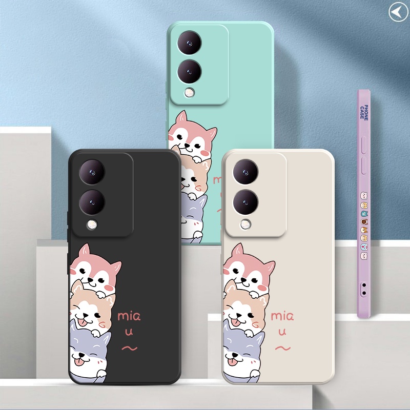 เคส Vivo Y17S Y36 5G Y27 5G Y22 Y22S Y02 Y02A Y02T เคสซิลิโคนนิ่ม ลายสุนัขน่ารัก 2A-GG