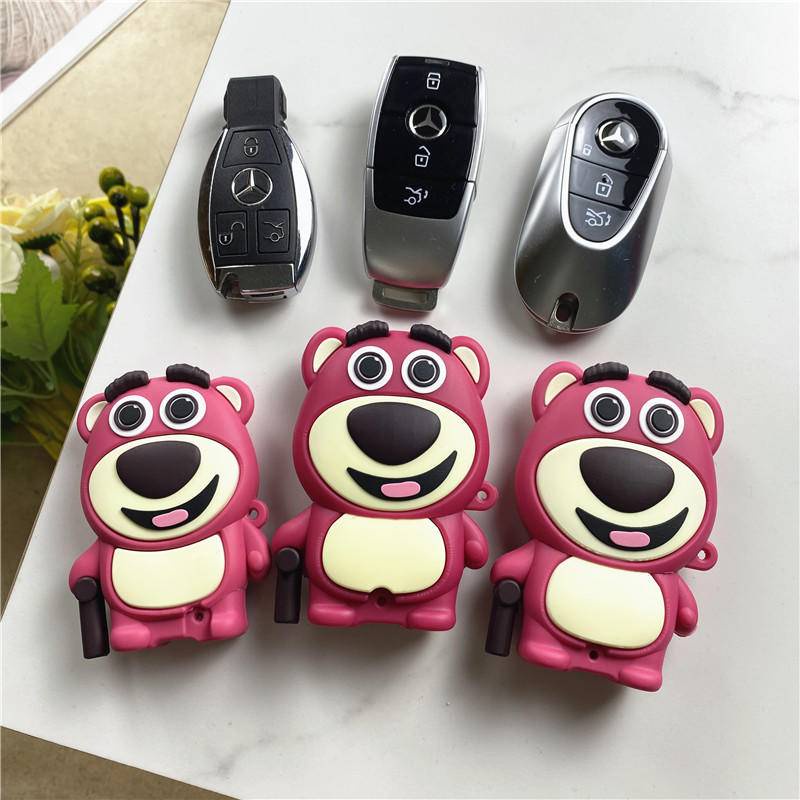 ซองใส่กุญแจรถหนังสำหรับ Mercedes Benz e300l e-class c260l a200l c200l glc300l glc260 ซองใส่กุญแจรถ พ