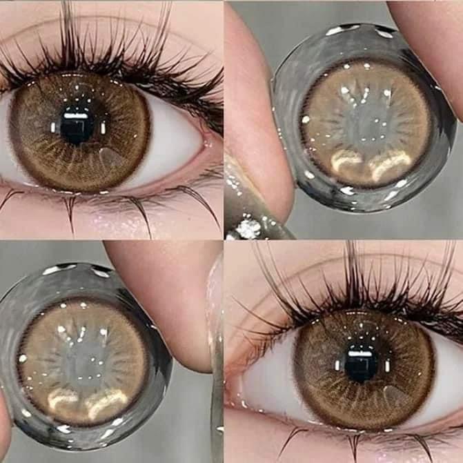 Mayaz สีน้ำตาลโทนสวย brown บิ๊กอายส์ค่าอมน้ำสูง