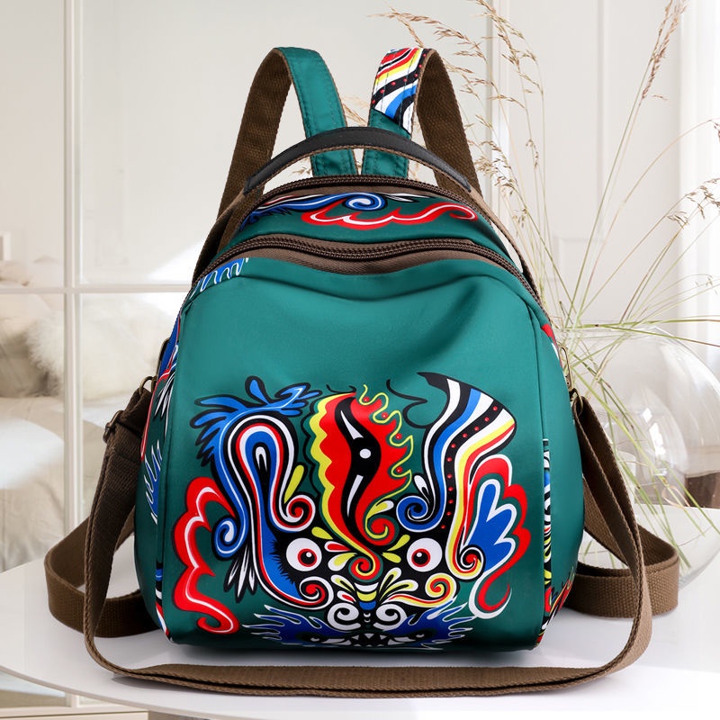 ดอกไม้ ผู้ใหญ่ มินิ ถุงผ้า แฟชั่น bag ซิป กันน้ํา างเท่ๆ กระเป๋าหลายช่อง ผ้าใบ สวยๆ วินเทจ สไตล์เกาหลี เล็ก ดอกไม้ น่ารัก าสีดํา กระเป๋าสะพายหลังผู้หญิง กระเป๋าเป้