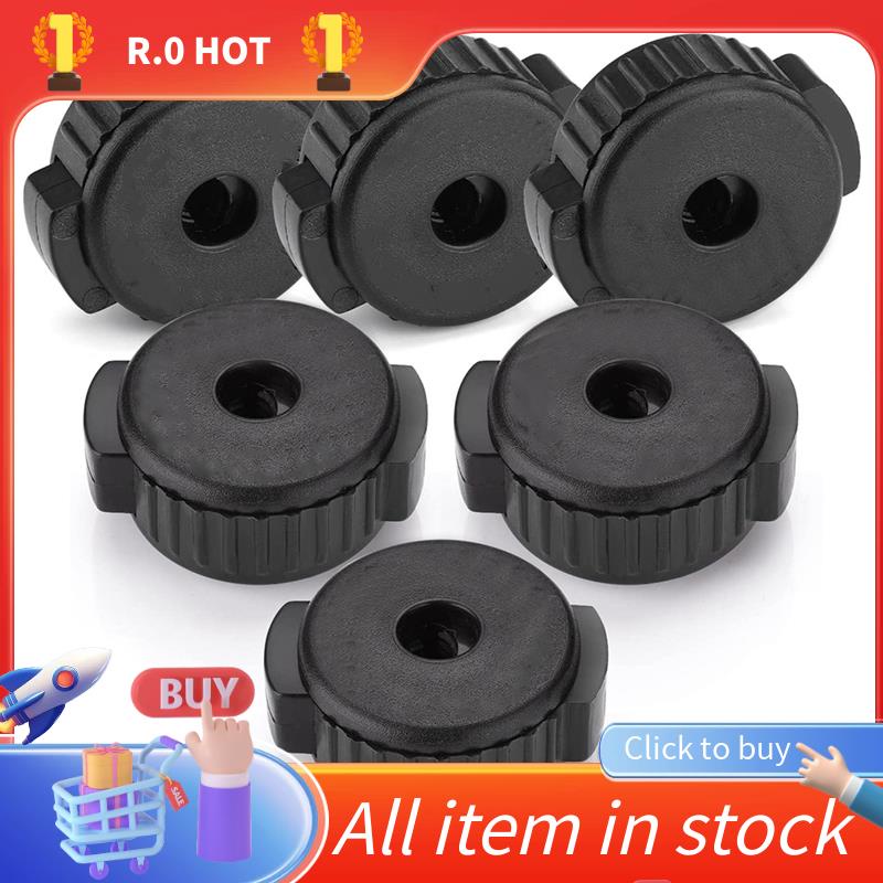 6 ชิ้นพลาสติก Cymbal Nuts,Quick-Set Cymbal Nut สําหรับชุดกลองเพอร์คัชชัน,Percussion อะไหล่ทดแทน