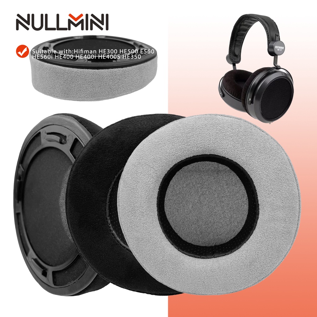 NullMini เปลี่ยนแผ่นรองหูฟังสําหรับ Hifiman HE300 HE500 HE560 HE560i HE400 HE400i HE400S HE350 ชุดหู