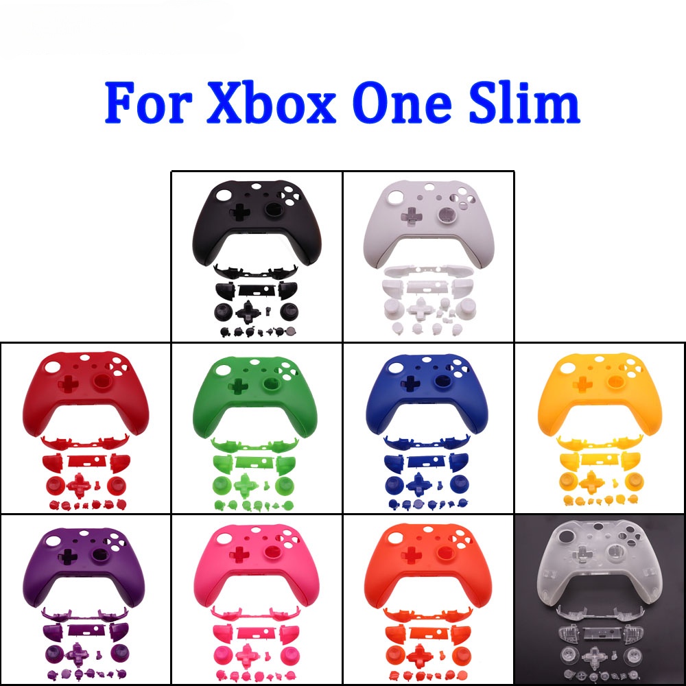 เคสเชลล์เปลี่ยนครบชุดหลายสีเข้ากันได้กับตัวควบคุมเกมไร้สาย Xbox One S Slim