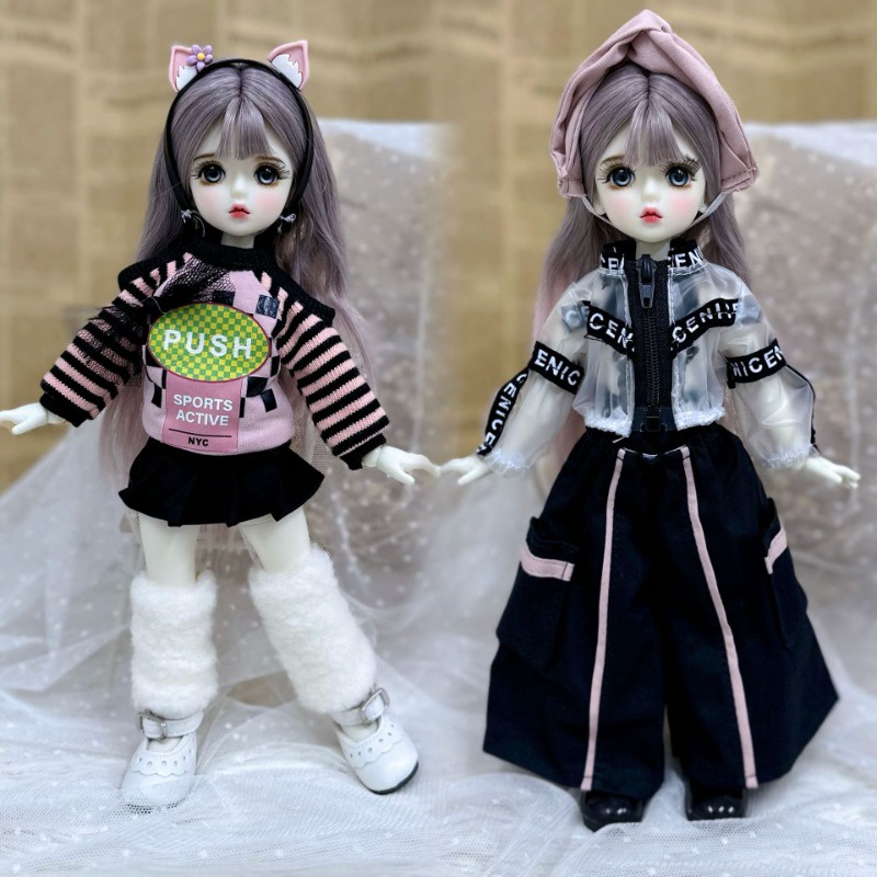 ชุดเสื้อผ้าตุ๊กตา BJD ขนาด 26-30 ซม. DIY ของเล่นสําหรับเด็ก