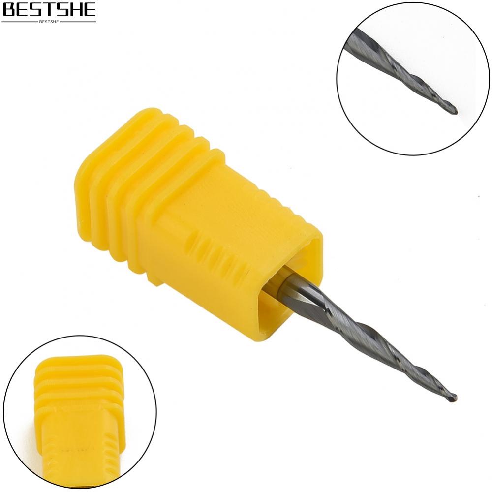 【Bestshe】End mill Solid Tungsten Carbide Tapered Ball nose Shank Router CNC Bit Durable