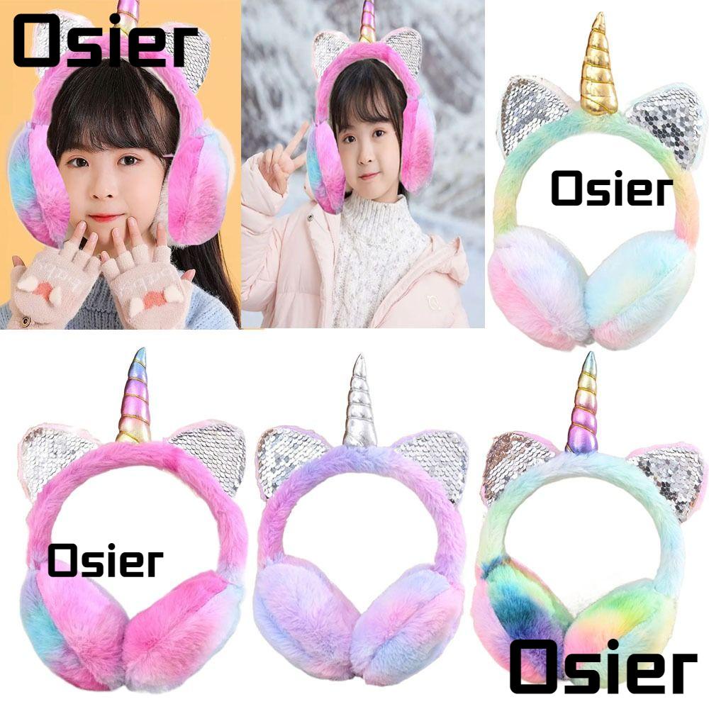 Osier1 ที่ปิดหูกันหนาว ลายการ์ตูน กันลม ให้ความอบอุ่น ใส่สบาย สําหรับเด็กผู้ชาย และเด็กผู้หญิง