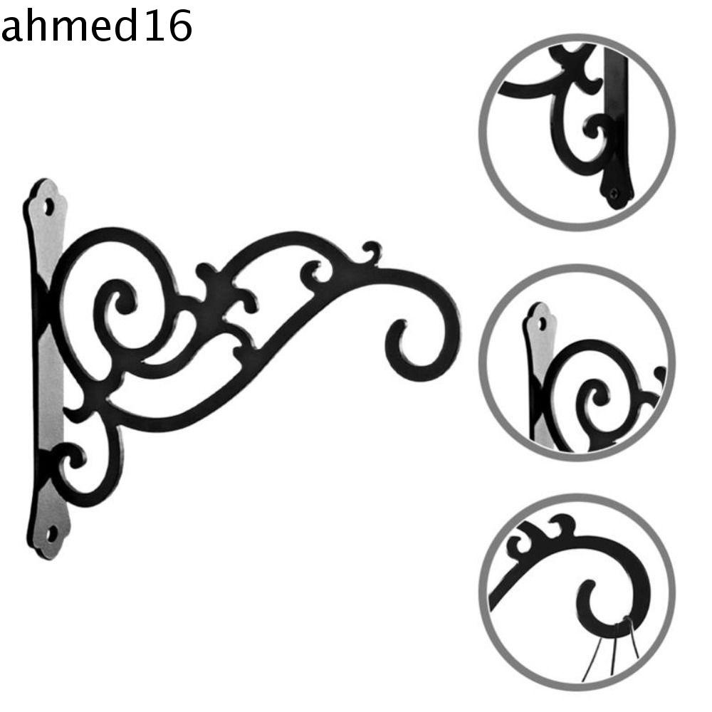 Ahmed ตะขอแขวนกระถางต้นไม้ แบบโลหะ แข็งแรง ใช้ซ้ําได้ สําหรับแขวนผนังกลางแจ้ง