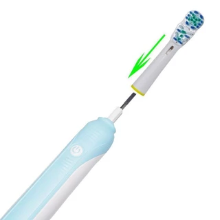 4pcs/set แปรงสีฟันไฟฟ ้ าเปลี ่ ยนหัวแปรงฟันแบบถอดเปลี ่ ยนได ้ สําหรับ Oral B หัวฉีดแปรงสีฟันโรตารี ่