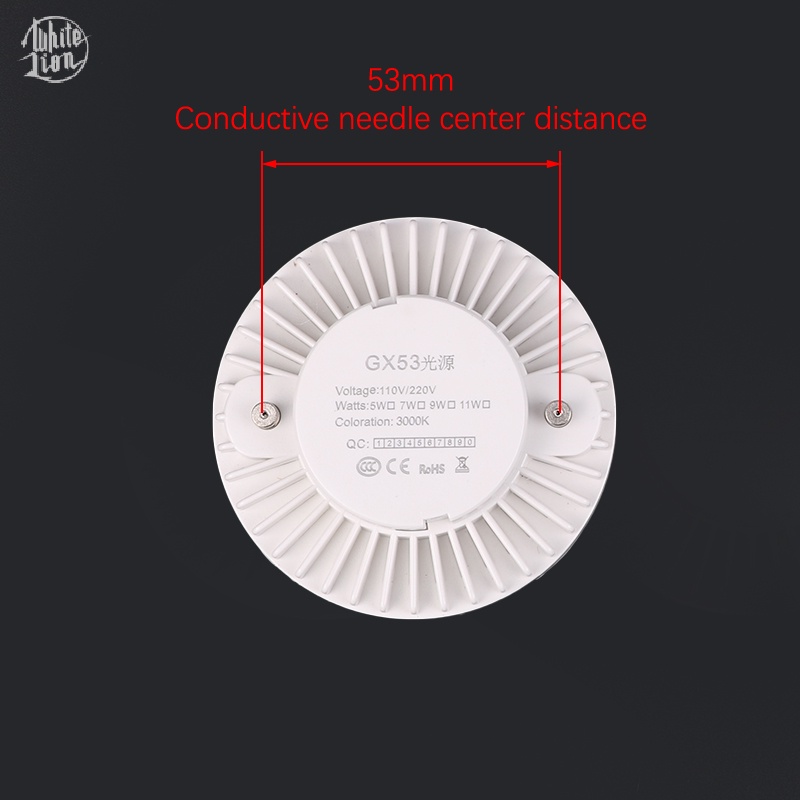 Wl| Gx53 ใหม่ หลอดไฟสปอตไลท์ Led 5W 7W 9W AC 90-265V สีขาวอบอุ่น สําหรับติดใต้ตู้เสื้อผ้า