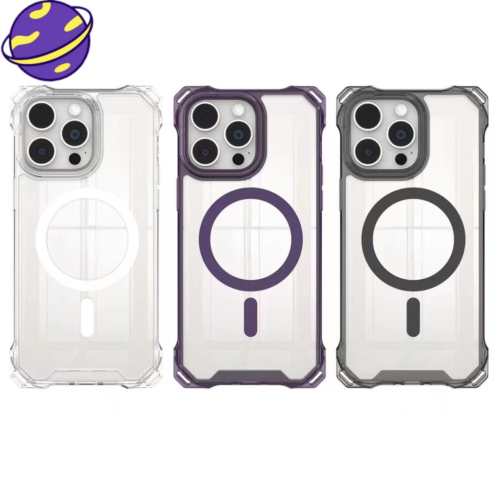 เคสโทรศัพท์แม่เหล็กที่แข็งแกร่งสุดสําหรับ ไอโฟน 16 15 14 บวก 13 12 11 มือโปร สูงสุด สี่มุมป้องกันการตกสามารถเพิ่มด้วยปลอกเชือกเส้นเล็กหรือเคส ทีพียู ใส