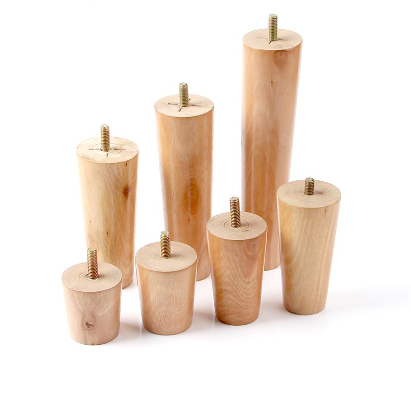 ≈ อุปกรณ์เก้าอี้ ≈ ขาโซฟาไม้เนื้อแข็งขารองรับขาโซฟาขาทีวีขาไม้ขาโต๊ะกาแฟพร้อมสกรูแข็ง ว