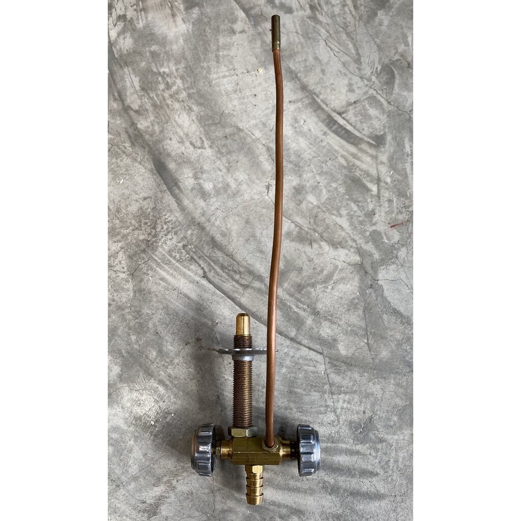 วาวล์ เตาเร่ง แม่ค้า KB8 แบบเตาท่อยาว เมื่อเกิดปัญหาเร่งไฟแล้วไฟไม่แรง