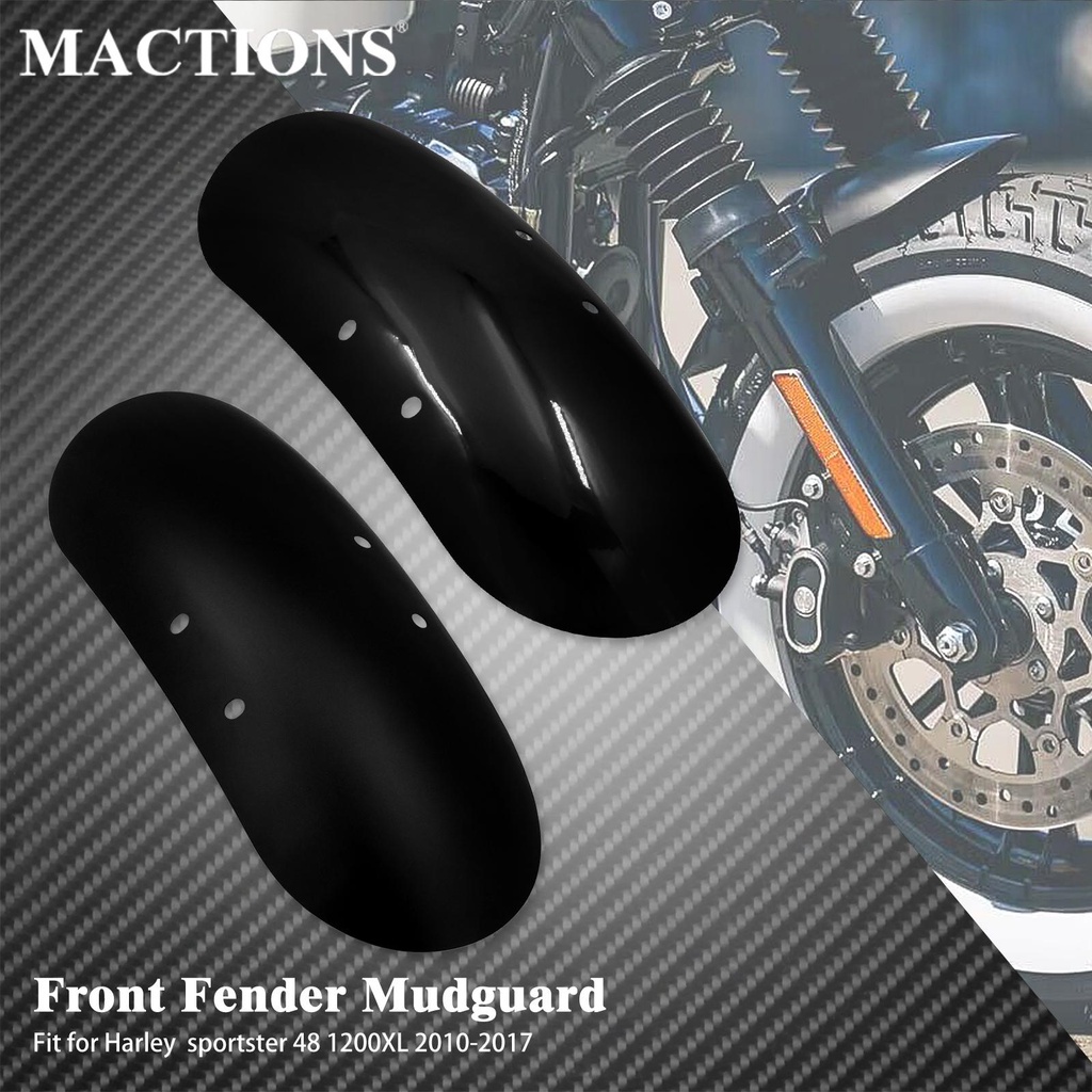 MT รถจักรยานยนต์ Gloss/matte Black Custom Fender Mudguard Fairing Chopper สำหรับ Harley Sportster XL Forty Eight 48
