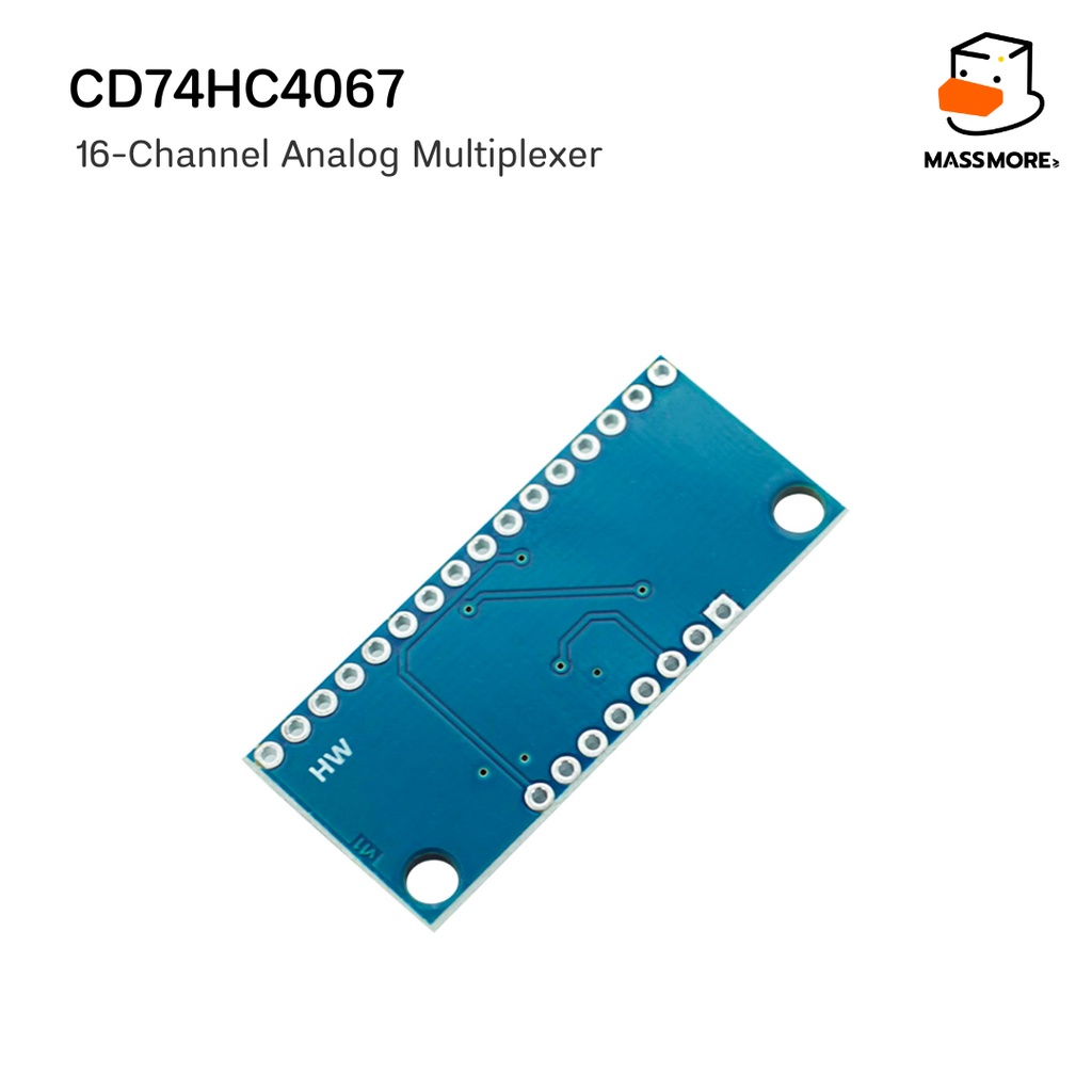 CD74HC4067 16-Channel บอร์ดไมโครคอนโทรลเลอร์ ดิจิทัลอะนาล็อก Analog Multiplexer อนาล็อก/ดิจิตอล 16 ช่อง