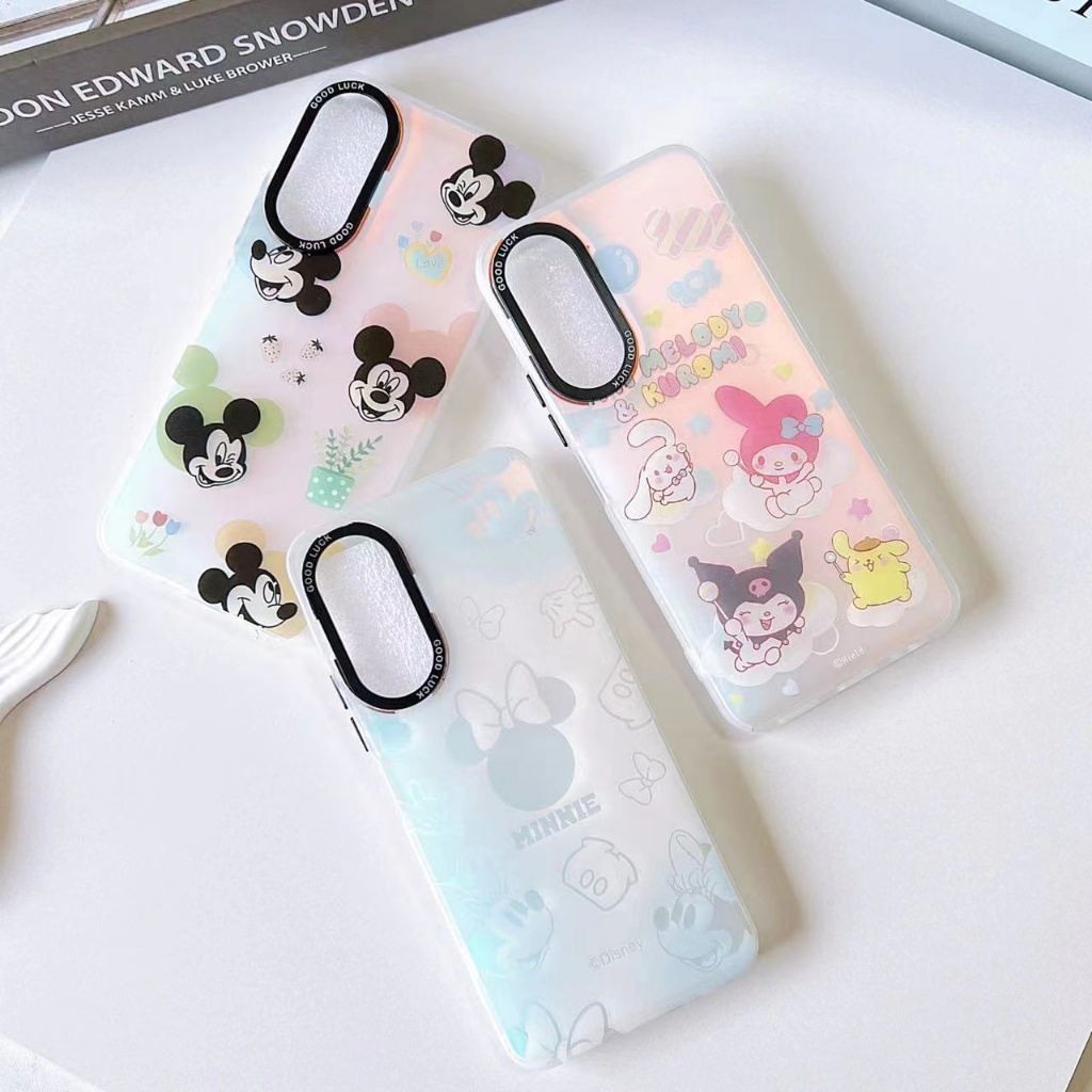 (พร้อมส่งจากไทย) เคส OPPO เคสสะท้อนแสง A18 A17 A16 A15 A57 A53 A54 A5S A38 A58 A78 A9 2020 RENO10 RENO7Z RENO8T