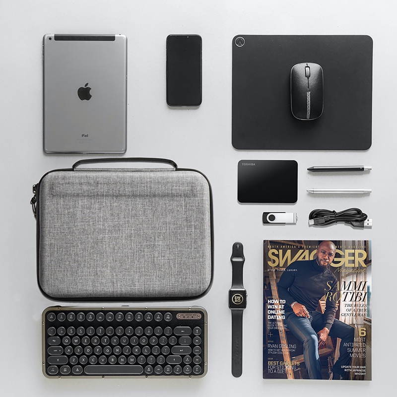 กล่องเก็บของ EVA แบบแข็ง อเนกประสงค์ แบบพกพา ขนาดใหญ่ สําหรับ iPad 10.2 9th 8th 7th Air 5 4 3 2 1 Pro 11 12.9 9.7 Mini 6 5 4 3 2 1 iPad 2 3 4 เคส - รูปที่ 5