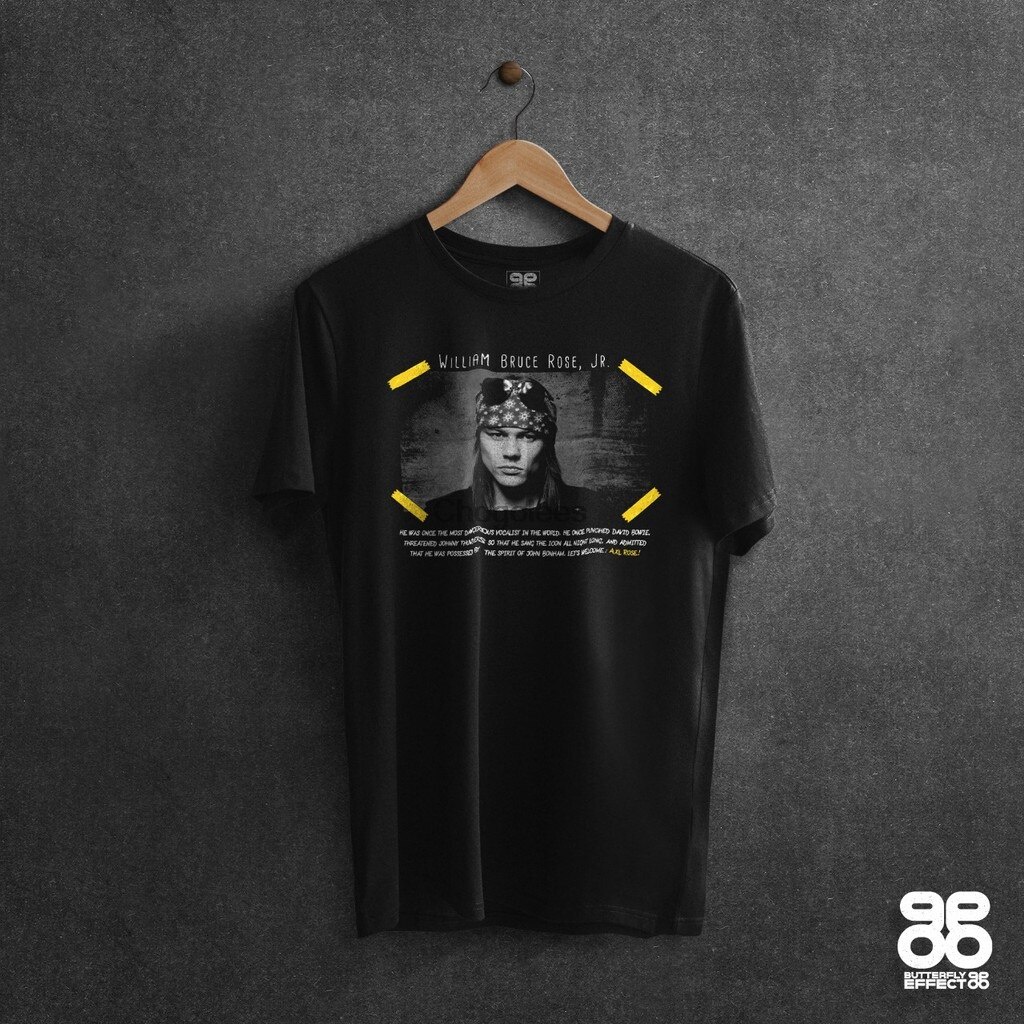 แฟชั่นใหม่ล่าสุด เสื้อยืด พิมพ์ลาย BAND Axl Rose MUSIK POP ROCK VINTAGE สําหรับผู้ชาย