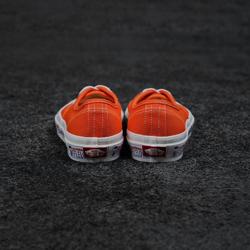 Vans Anaheim Factory Authentic 44 DX Low Cut Casual Canvas Shoes ผ้าใบสำหรับผู้หญิงผู้ชายสีส้ม รองเ