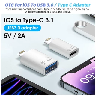 FONKEN ฝอยทอง ​Otg อะแดปเตอร์แปลง ชาร์จเร็ว ตัวผู้ เป็น USB 3.0 Type-C 3.1 ตัวเมีย สําหรับ iPh Phone Mcbook