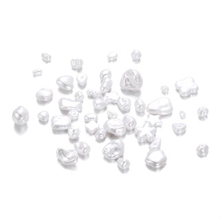 St. kunkka 20 ชิ้น ABS ไข่มุกเทียมรูปทรงพิเศษรูปแบบต่างๆ Cha…