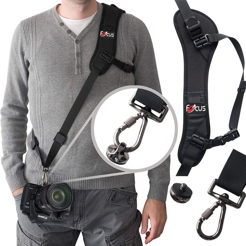 Luc สายคล้องคอ สะพายไหล่ แบบนิ่ม แบบพกพา อุปกรณ์เสริม สําหรับกล้อง DSLR F1