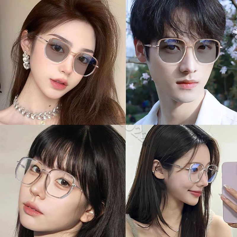 เเว่นกรองเเสง แว่นสายตาสั้น เลนส์ออโตเมติก แว่นสายตาสั้นเปลี่ยนสี แว่นกลองแสงฟ้า เลนส์ออกแดดเปลี่ยนสี Computer Glasses